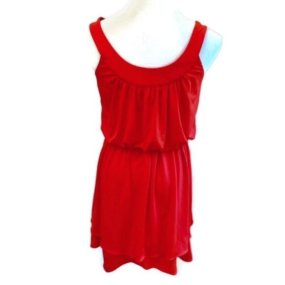 Maggy London Sleeveless Blouson Dress Sz 6 - Picture 2 of 7